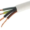 Time 3094Y White 4-Core 0.75mm² Heat Resistant Cable 10m Coil
