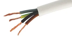 Time 3094Y White 4-Core 0.75mm² Heat Resistant Cable 10m Coil