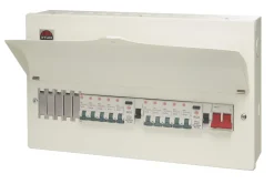 Wylex 21-Module 10-Way Populated Dual RCD Consumer Unit