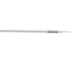 Time RG6 White 1-Core Round Coaxial Cable 25m Drum
