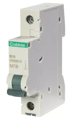 Crabtree Loadstar 10A SP Type B MCB