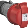 ABB 32A 3P+E Straight Connector 415V