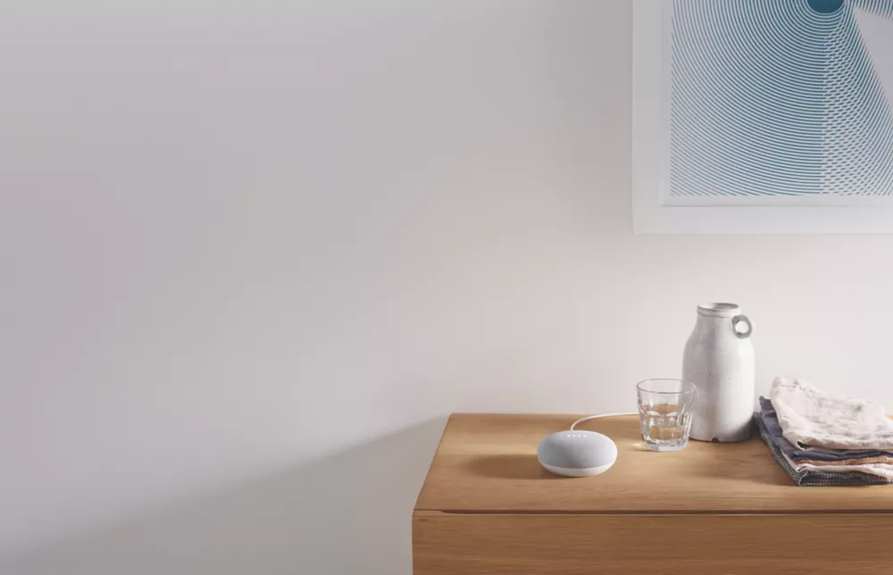 Google Nest Mini Voice Assistant Chalk - Image 5