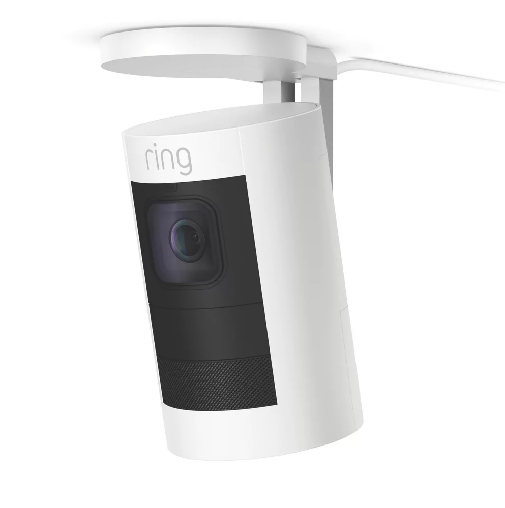 Ring By Amazon Ring 8SS1E8-WEU0 Mains Or Battery-Powered White Wired 1080p Indoor & Outdoor Cylinder Wired Camera - Image 3