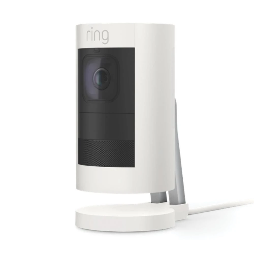 Ring By Amazon Ring 8SS1E8-WEU0 Mains Or Battery-Powered White Wired 1080p Indoor & Outdoor Cylinder Wired Camera