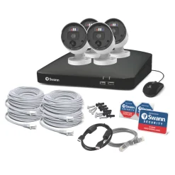 Swann Pro Enforcer SWNVK-890104-EU 2TB HDDGB 8-Channel 4K NVR CCTV Kit & 4 Indoor & Outdoor Cameras