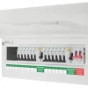 British General FORTRESS 22-Module 16-Way Populated High Integrity Dual RCD Consumer Unit