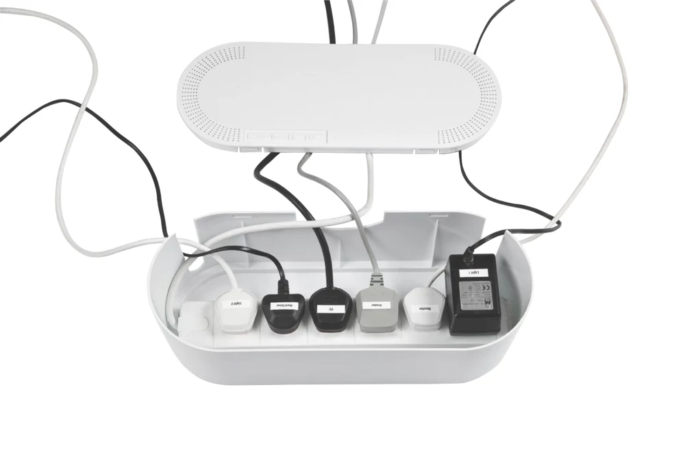 D Line D-Line Cable Tidy Unit White 2 D Line D-Line Cable Tidy Unit White - Image 2