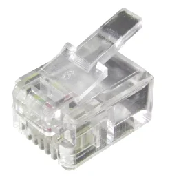 Philex RJ11 6P/4C Connector Plug 100 Pack