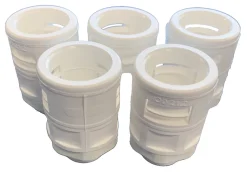 Deta Male Corrugated Conduit Adaptor 20mm White 5 Pack