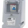 ABB 32A 2P+E Socket With 40A RCD 200-250V