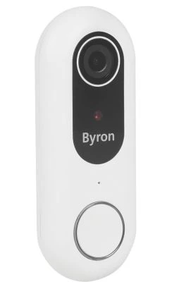 Byron Wired Smart Video Doorbell White
