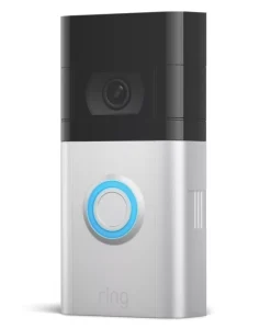 Ring By Amazon Ring Video Doorbell 4 Wired Or Wireless Smart Video Doorbell Satin Nickel