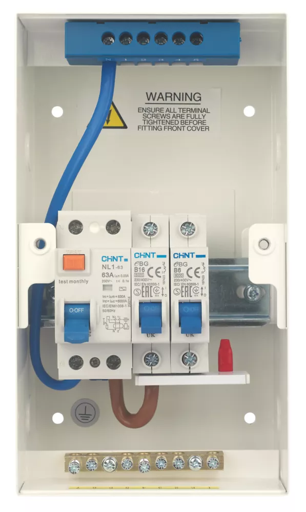 Chint NX3 5-Module 2-Way Populated Garage Consumer Unit - Image 3