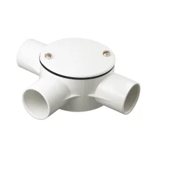 Tower 3 Way 25mm Tee Box White