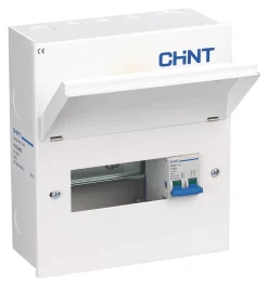 Chint NX3-8MS 8-Module 6-Way Part-Populated Main Switch Consumer Unit