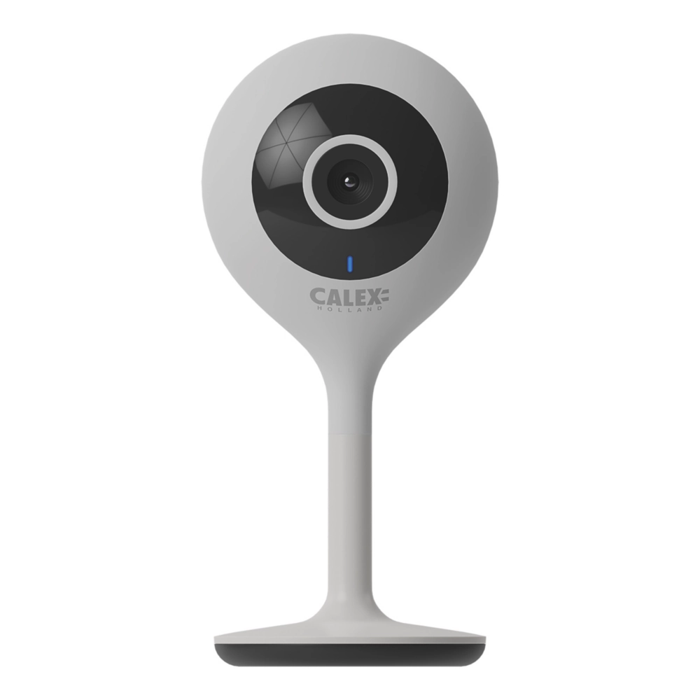 Calex 900013 Mains-Powered White Wireless 1080p Indoor Round IP Camera