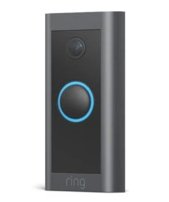 Ring By Amazon Ring Wired Hard-Wired Smart Doorbell Black / Grey